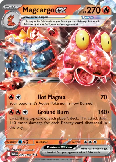 29 Magcargo ex Twilight Masquerade 2024