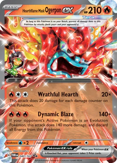 40 Hearthflame Mask Ogerpon ex Twilight Masquerade 2024