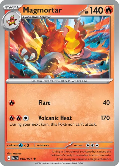 10 Magmortar Paldean Fates 2024