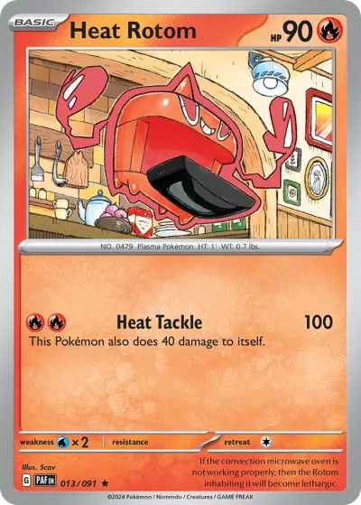 13 Heat Rotom Paldean Fates 2024