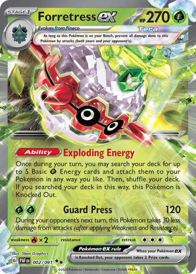 2 Forretress ex Paldean Fates 2024