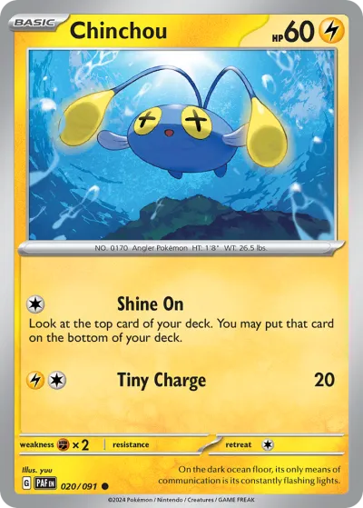 20 Chinchou Paldean Fates 2024