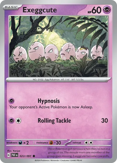 23 Exeggcute Paldean Fates 2024