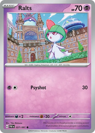 27 Ralts Paldean Fates 2024