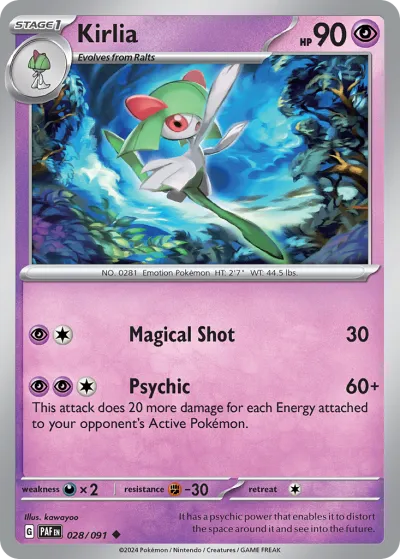 28 Kirlia Paldean Fates 2024