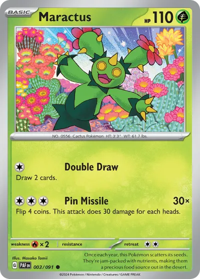 3 Maractus Paldean Fates 2024