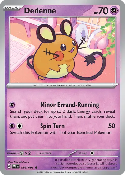 36 Dedenne Paldean Fates 2024