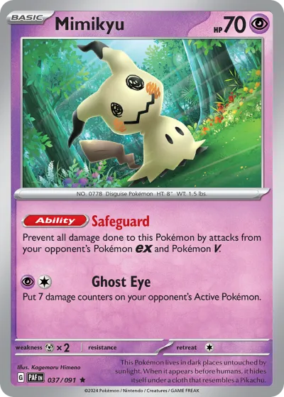 37 Mimikyu Paldean Fates 2024