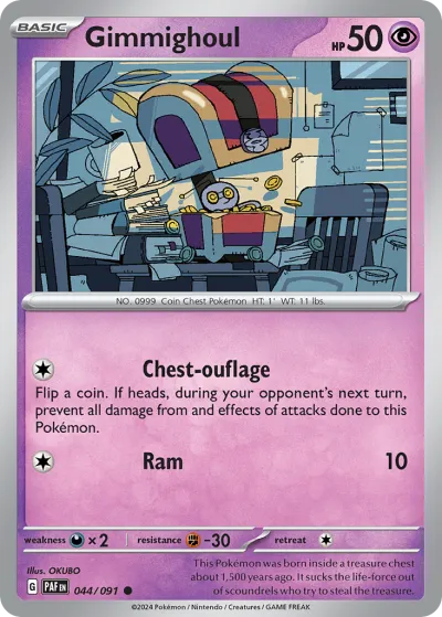 44 Gimmighoul Paldean Fates 2024
