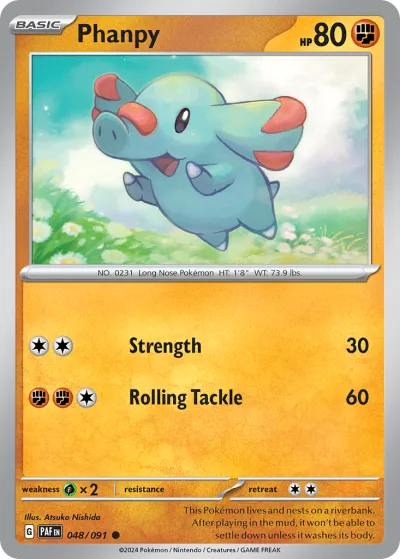 48 Phanpy Paldean Fates 2024