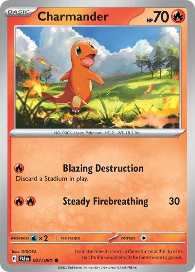 7 Charmander Paldean Fates 2024