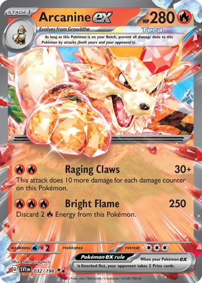 32 Arcanine ex Scarlet & Violet 2023