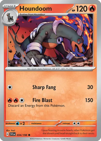 34 Houndoom Scarlet & Violet 2023