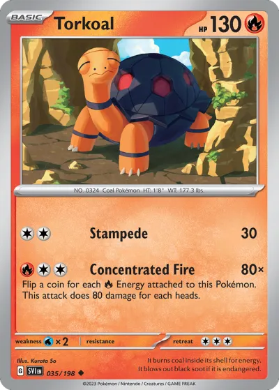 35 Torkoal Scarlet & Violet 2023