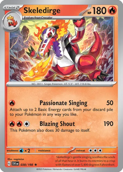 38 Skeledirge Scarlet & Violet 2023