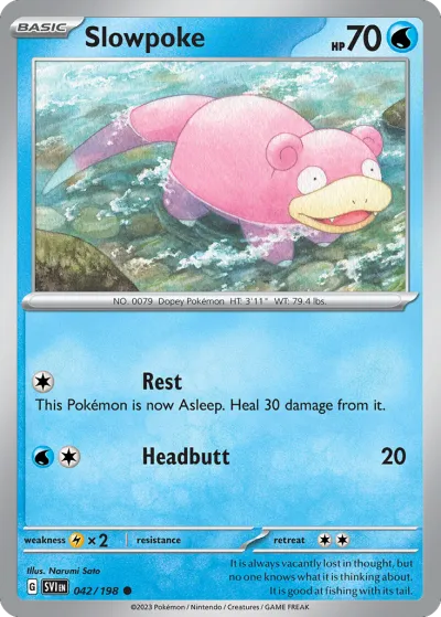 42 Slowpoke Scarlet & Violet 2023