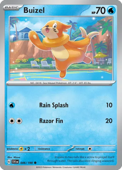 46 Buizel Scarlet & Violet 2023