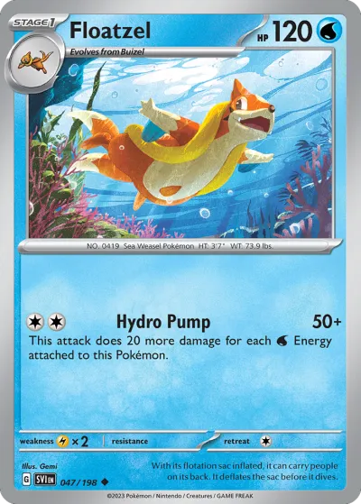 47 Floatzel Scarlet & Violet 2023