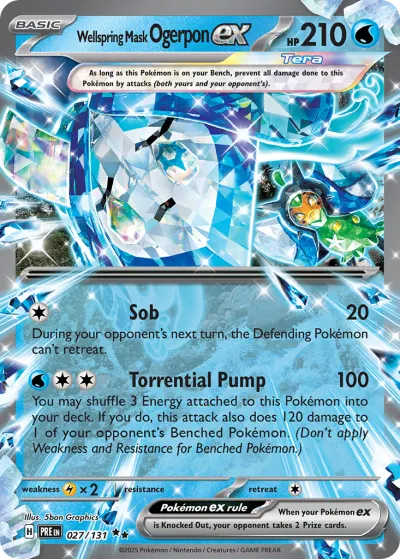 27 Wellspring Mask Ogerpon ex Prismatic Evolutions 2025
