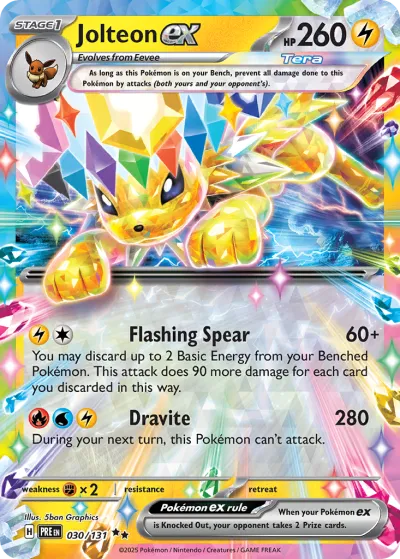 30 Jolteon ex Prismatic Evolutions 2025