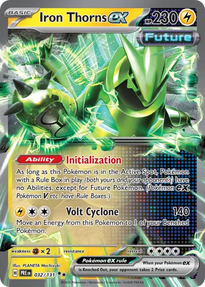 32 Iron Thorns ex Prismatic Evolutions 2025