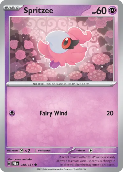 38 Spritzee Prismatic Evolutions 2025