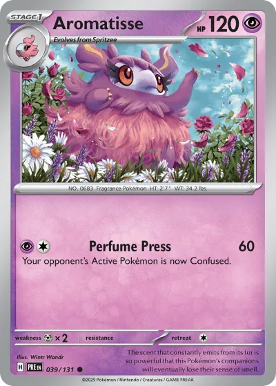 39 Aromatisse Prismatic Evolutions 2025