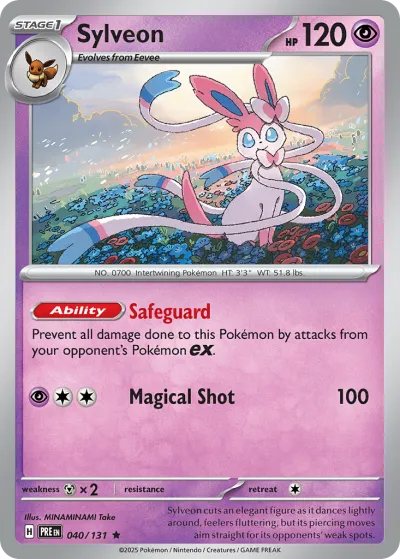 40 Sylveon Prismatic Evolutions 2025