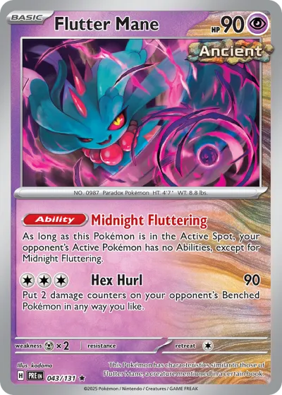 43 Flutter Mane Prismatic Evolutions 2025