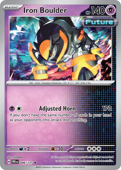 46 Iron Boulder Prismatic Evolutions 2025