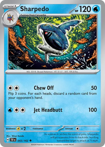 43 Sharpedo Temporal Forces 2024