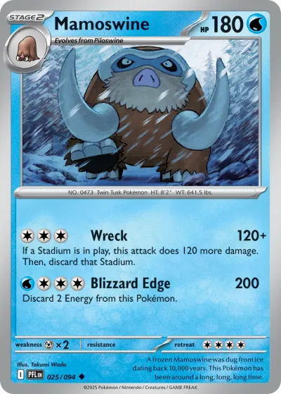 25 Mamoswine Phantasmal Flames 2025