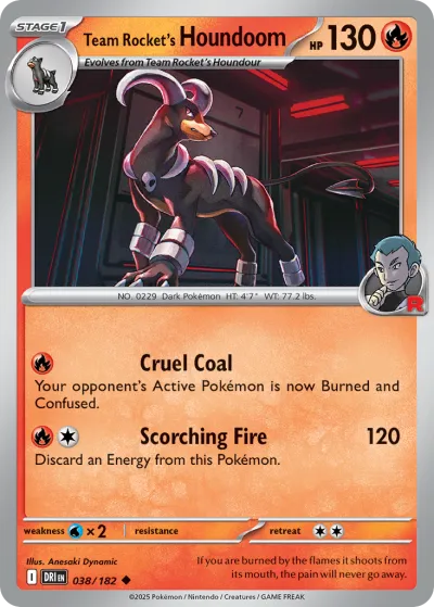 38 Team Rocket's Houndoom Destined Rivals 2025