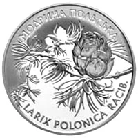10 ₴ Модрина польська (срібло) Монети НБУ 2001 2001 10 ₴ Модрина польська (срібло) Монети НБУ 2001 2001