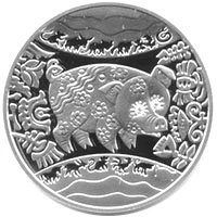 5 ₴ Рік Свині Монети НБУ 2007 2007 5 ₴ Рік Свині Монети НБУ 2007 2007