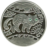 5 ₴ Рік Кота (Кролика, Зайця) Монети НБУ 2011 2011 5 ₴ Рік Кота (Кролика, Зайця) Монети НБУ 2011 2011