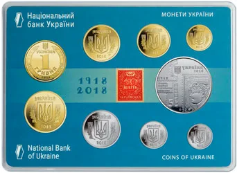 Річний набір монет 2018 Монети НБУ 2018 2018