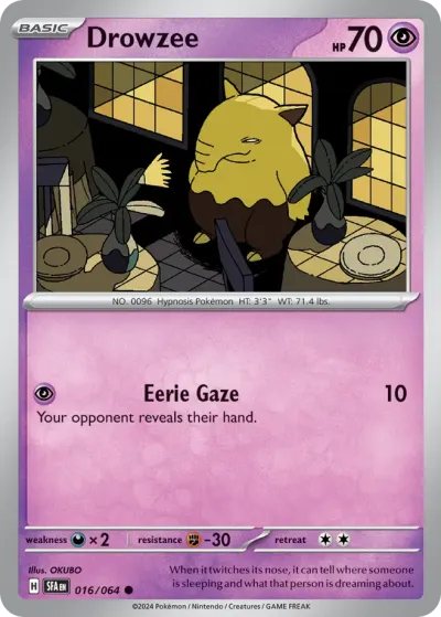 16 Drowzee Shrouded Fable 2024