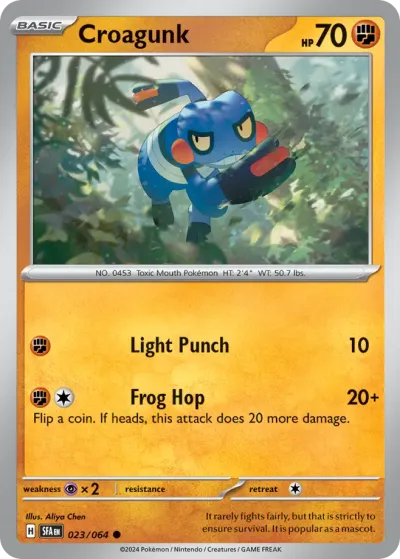 23 Croagunk Shrouded Fable 2024