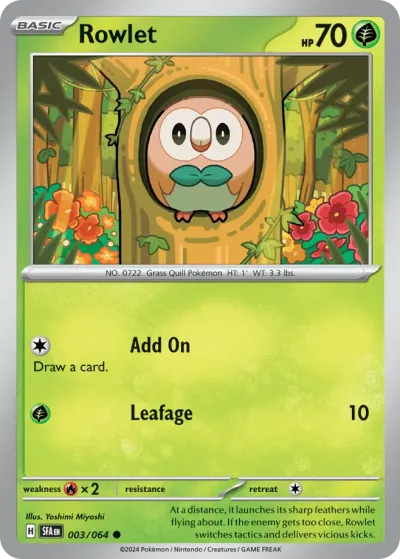 3 Rowlet Shrouded Fable 2024
