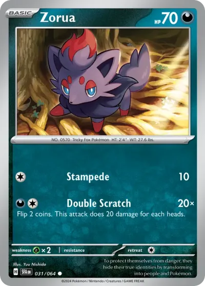 31 Zorua Shrouded Fable 2024