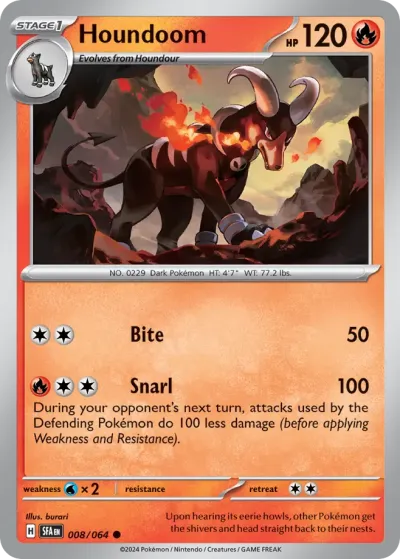 8 Houndoom Shrouded Fable 2024