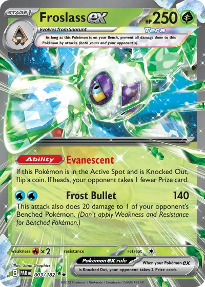3 Froslass ex Paradox Rift 2023
