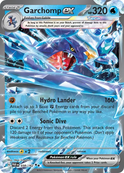 38 Garchomp ex Paradox Rift 2023