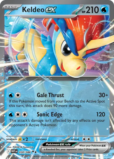 30 Keldeo ex White Flare 2025