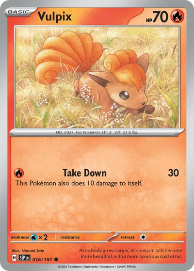 16 Vulpix Surging Sparks 2024