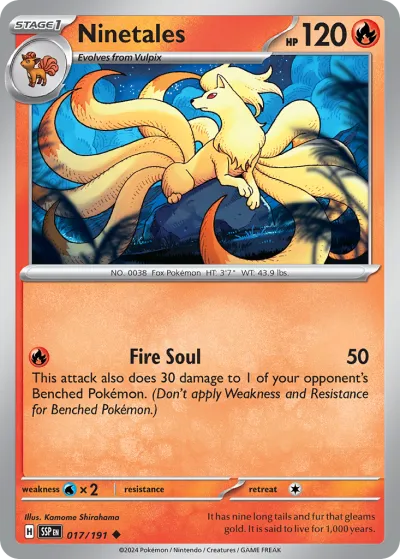 17 Ninetales Surging Sparks 2024