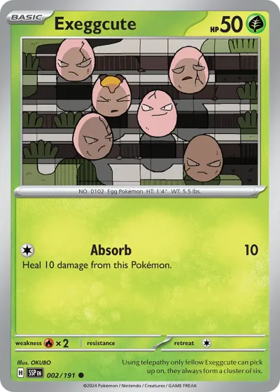 2 Exeggcute Surging Sparks 2024