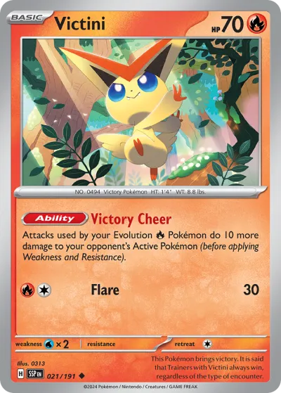 21 Victini Surging Sparks 2024