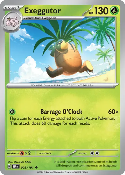 3 Exeggutor Surging Sparks 2024